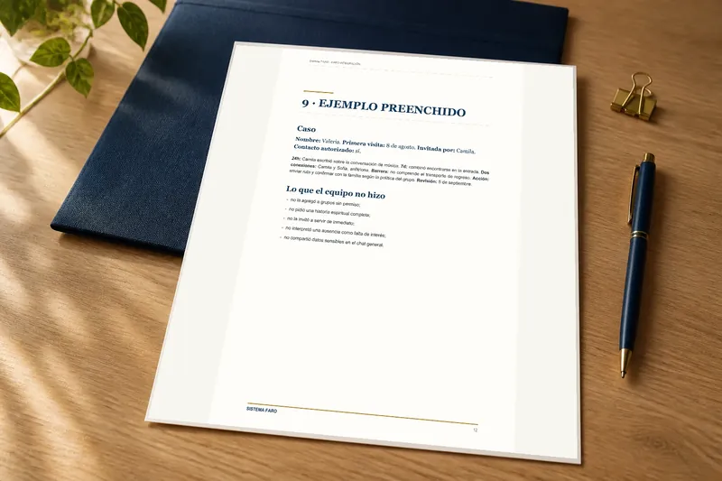 Ficha de FARO Integración prellenada